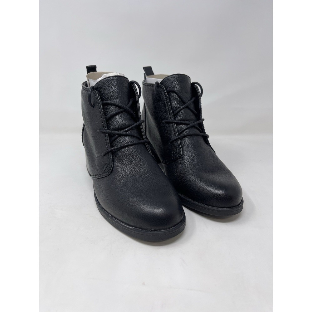 Clarks Nevella Harper Black Leather Ankle Boots Women's Size 8M New Box Defects*
